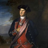 George Washington as a colonel in the Virginia colonial militia