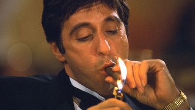 Al Pacino as Tony Montana in Scarface (1983), directed by Brian De Palma