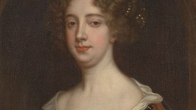 English author Aphra Behn, oil on canvas by Sir Peter Lely, c. 1670; in the Yale Center for British Art.