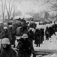 German troops at the Battle of Moscow, 1941–1942