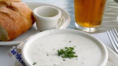 New England clam chowder.