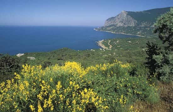 Crimean Peninsula cliffs