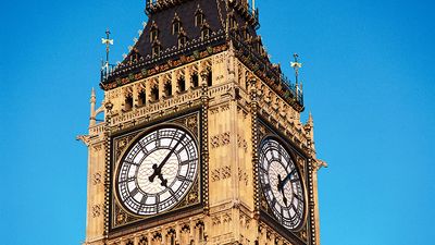 Clock face of Big Ben.