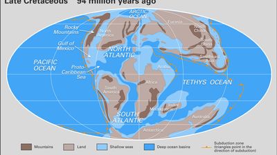 Cretaceous paleogeography