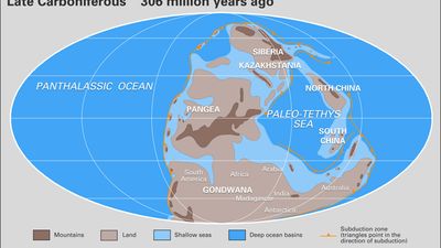 Carboniferous paleogeography