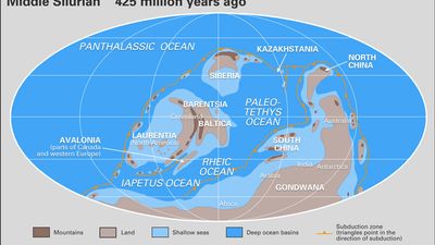 Silurian paleogeography