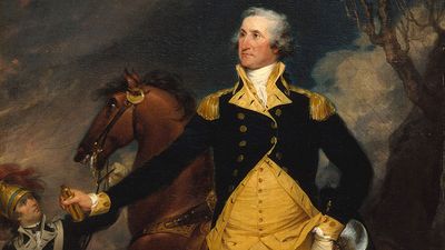 "George Washington before the Battle of Trenton" oil on canvas by John Trumbull, c. 1792-94; in the collection of The Metropolitan Museum of Art, New York City.