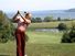 Gerald R. Ford playing golf during a working vacation on Mackinac Island in Michigan, July 13, 1975. Gerald Ford.