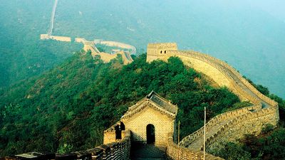 Great Wall of China near Beijing, China