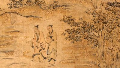 Handscroll is one of a set that illustrates the 305 poems in the Shijing (The Book of Odes), a work traditionally believed to have been compiled by Confucius, by Ma Hezhi and assistants, Southern Song dynasty, mid-12th century.