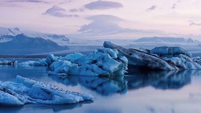 Iceland, Glacier lagoon (Jokulsarlon)