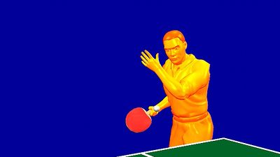 Study the psychomotor coordination required to execute a successful table tennis serve