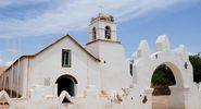 The San Pedro de Atacama Church in San Pedro near the Atacama Desert in northern Chile in South America.