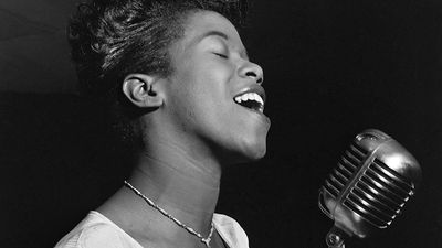 American singer and pianist Sarah Vaughan, c. 1946. (jazz)