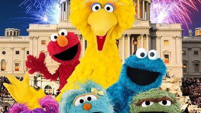 Elmo, Big Bird, Cookie Monster, Oscar the Grouch and more of the Sesame Street Characters.