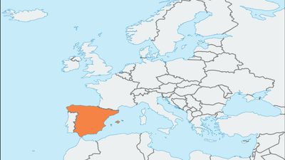 Spain locator map. No type.