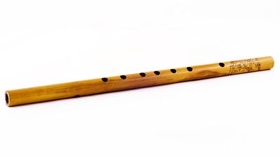 Ukrainian wooden flute. (Ethinic, music, musical, traditional, wood, wind)