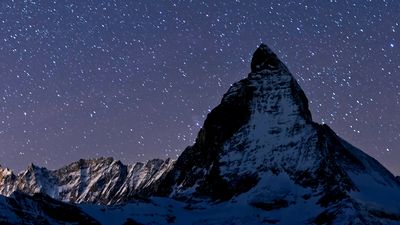 Behold the spectacular night view of Switzerland's landscape