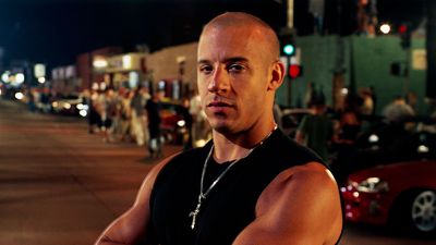 Vin Diesel in the motion picture film The Fast and Furious (2001); directed by Rob Cohen. (movies, cinema)