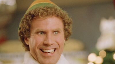 Will Ferrell in the motion picture film "Elf" (2003); directed by Jon Favreau. (cinema, movies)