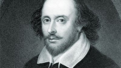 William Shakespeare etching. English poet, dramatist, and actor.